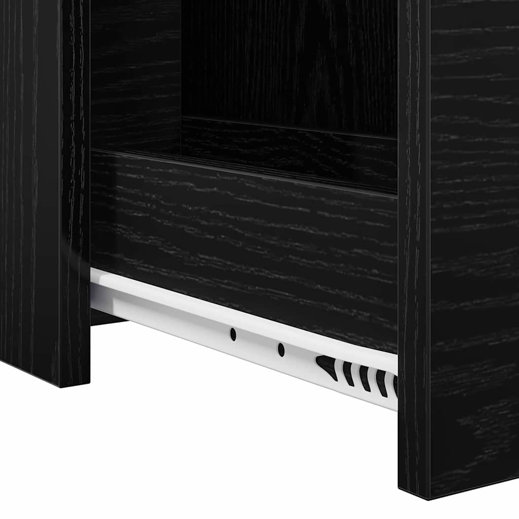 Baderomsinnredningssett Veggmontert Svart Eik 22 x 44 x 61.5 cm