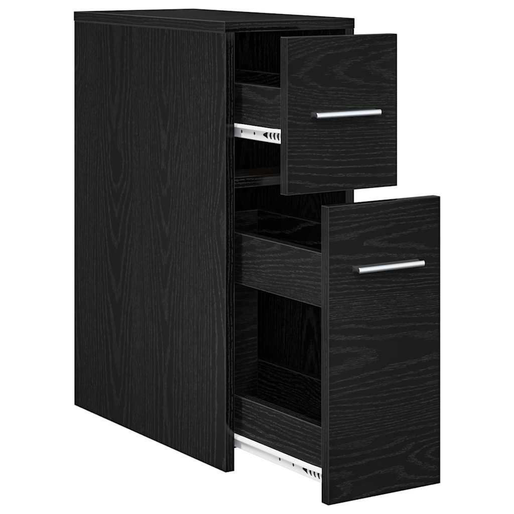 Baderomsinnredningssett Veggmontert Svart Eik 22 x 44 x 61.5 cm