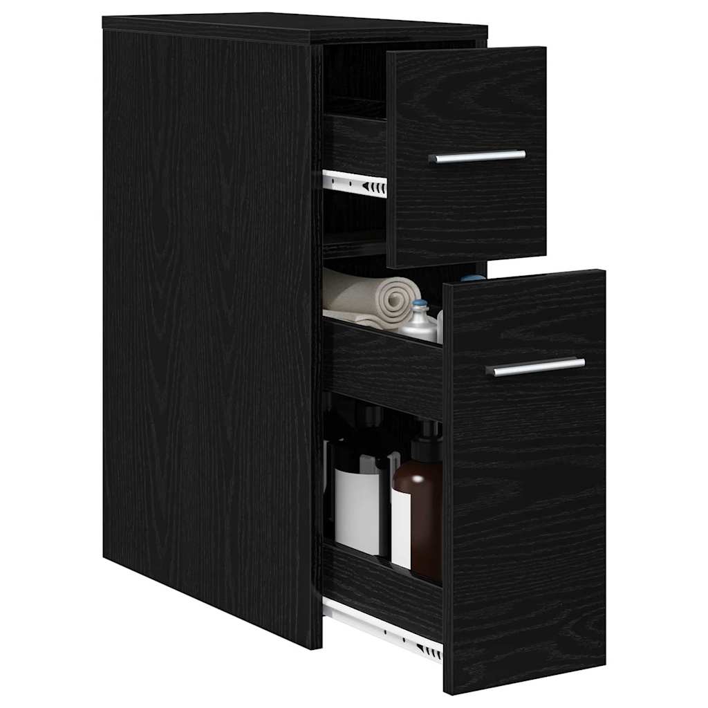 Baderomsinnredningssett Veggmontert Svart Eik 22 x 44 x 61.5 cm