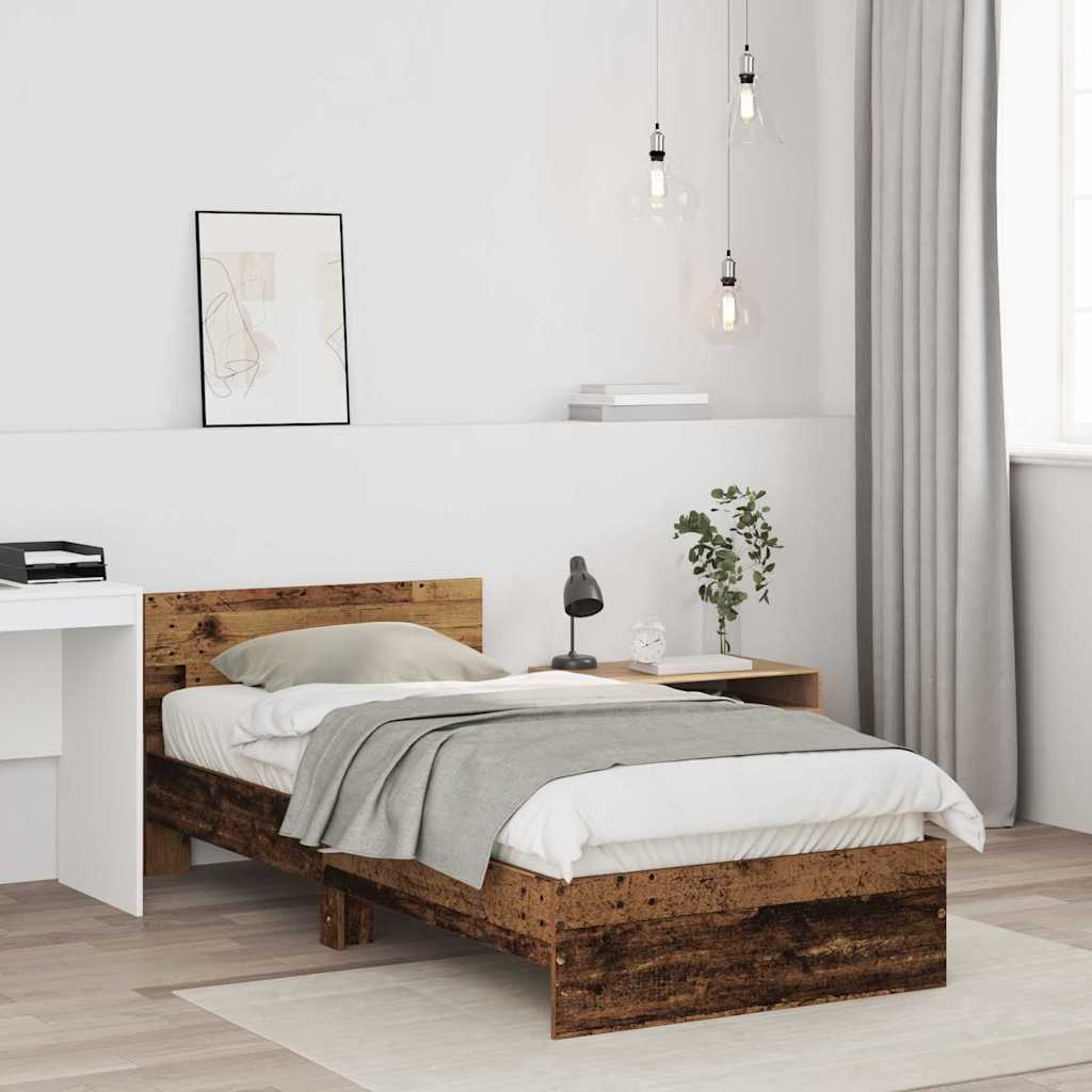Sengestamme Gammelt tre 90 x 190 cm Konstruert tre