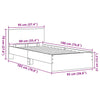 Sengestamme artisan eik 90 x 190 cm Konstruert tre