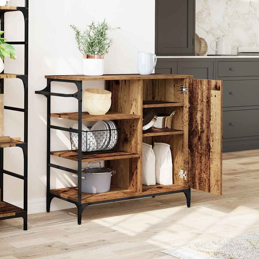 Kjøkkenvogn Gammelt tre 87,5 x 39 x 84,5 cm Konstruert tre