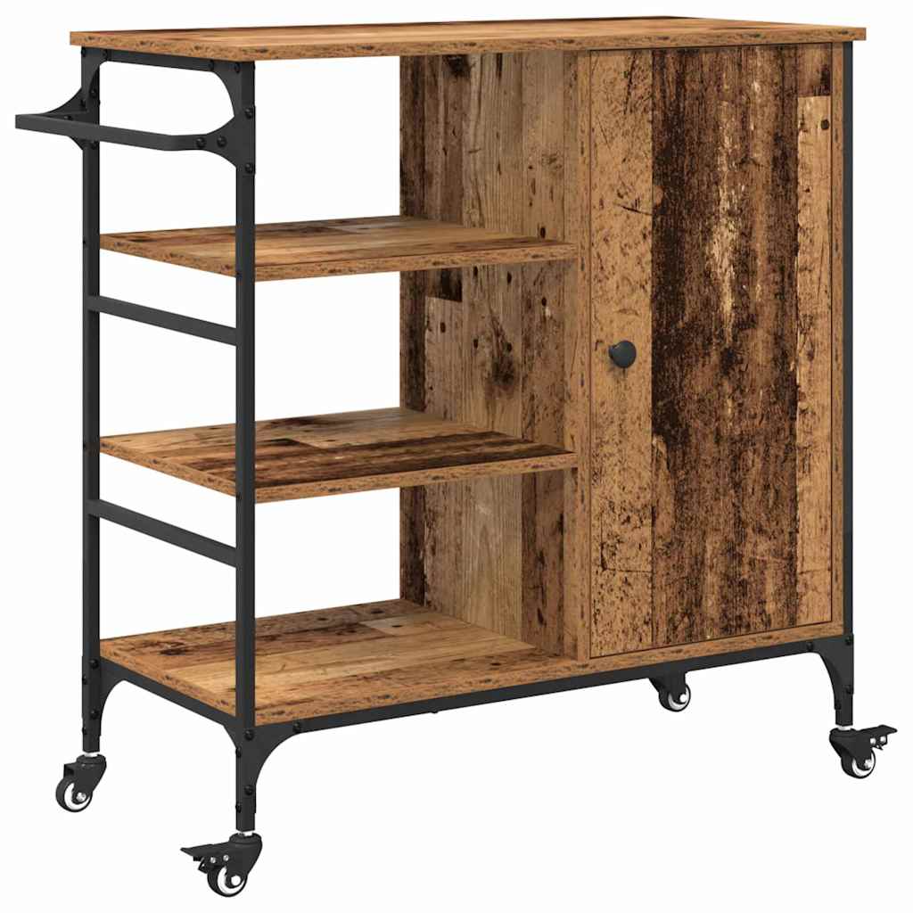 Kjøkkenvogn Gammelt tre 87,5 x 39 x 84,5 cm Konstruert tre
