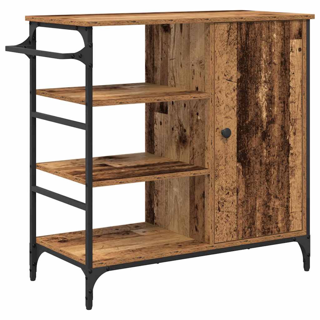 Kjøkkenvogn Gammelt tre 87,5 x 39 x 84,5 cm Konstruert tre