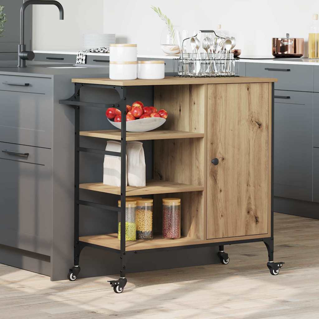 Kjøkkenvogn Artisan Eik 87,5 x 39 x 84,5 cm Konstruert tre