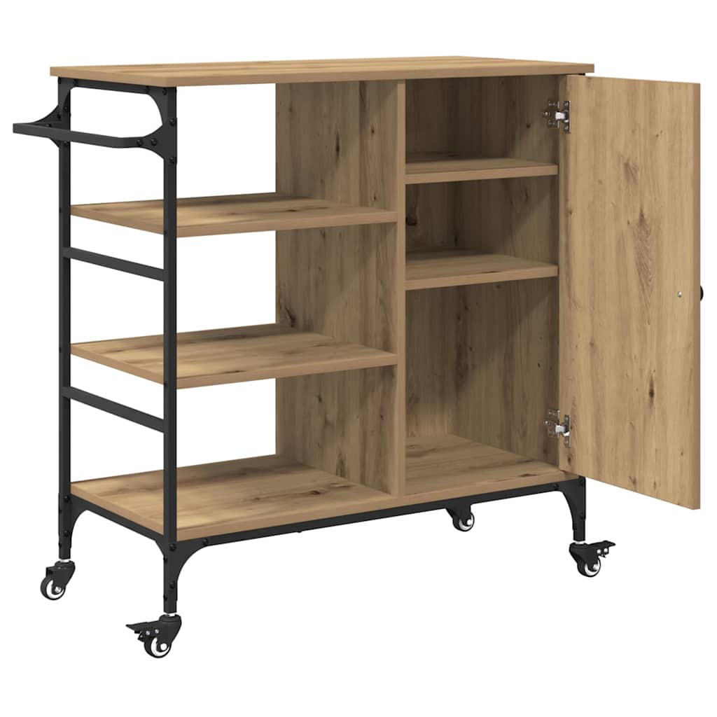 Kjøkkenvogn Artisan Eik 87,5 x 39 x 84,5 cm Konstruert tre