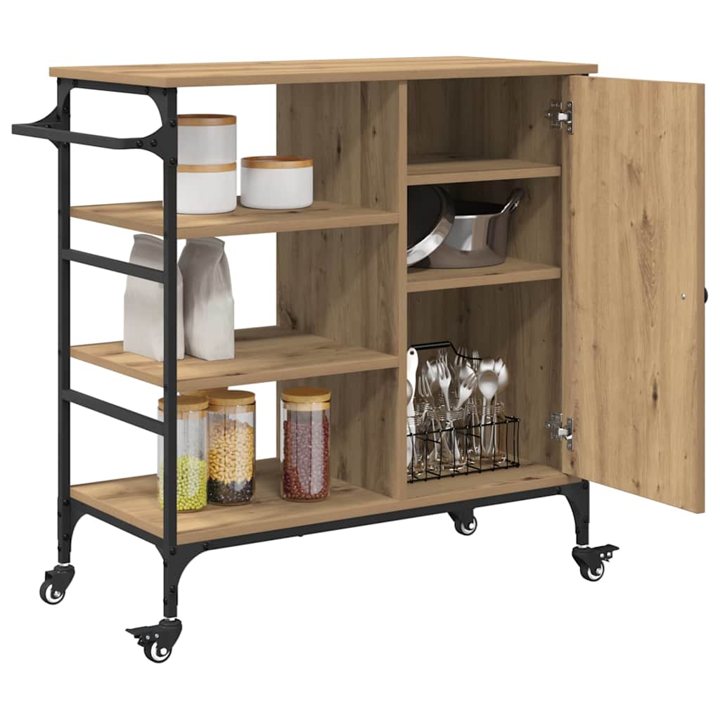 Kjøkkenvogn Artisan Eik 87,5 x 39 x 84,5 cm Konstruert tre