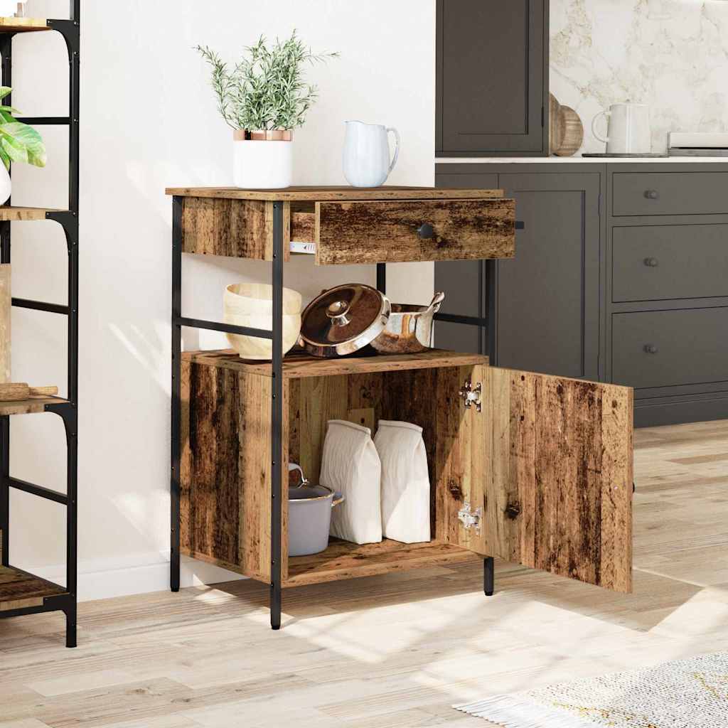 Kjøkkenvogn Gammelt tre 56 x 43 x 89,5 cm Konstruert tre