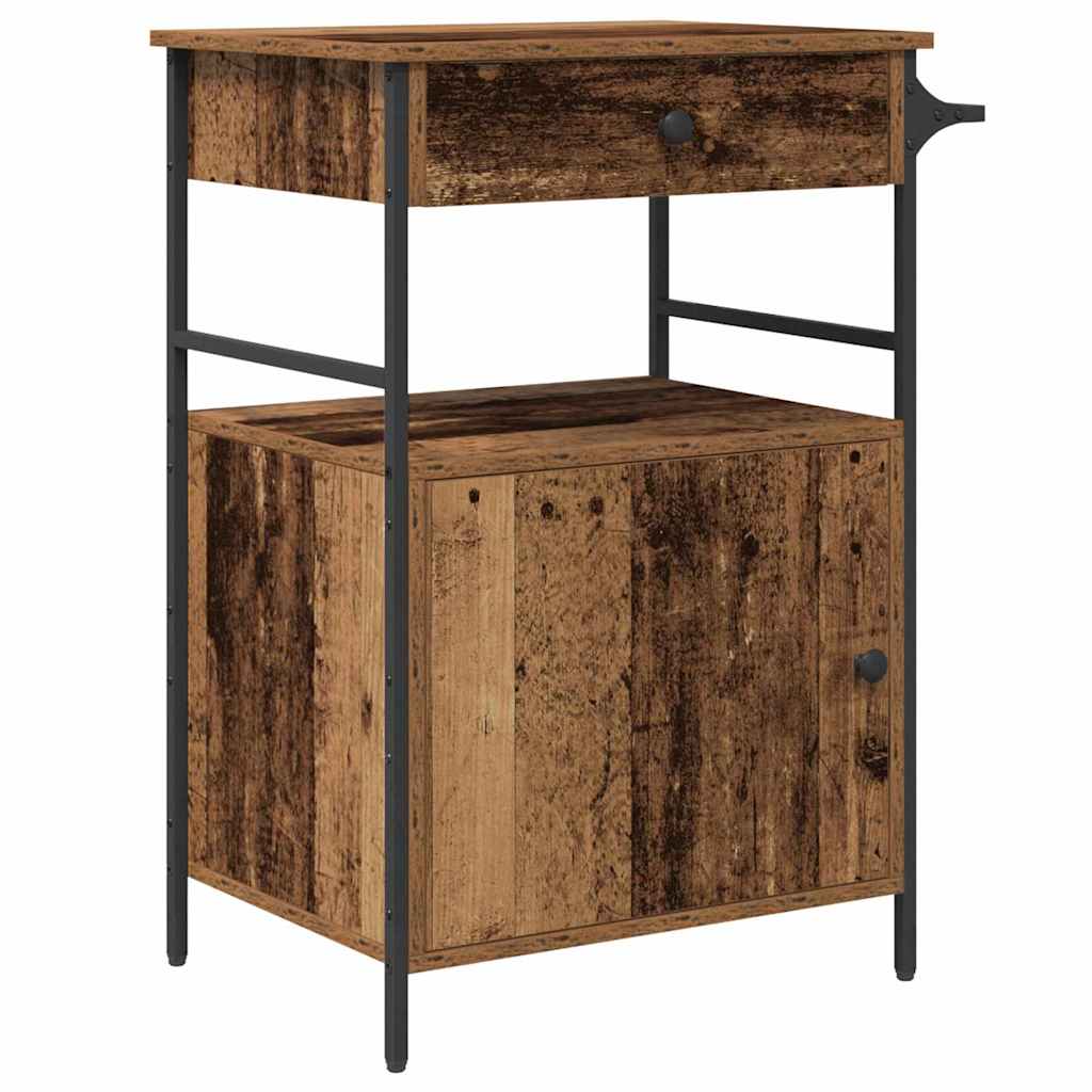 Kjøkkenvogn Gammelt tre 56 x 43 x 89,5 cm Konstruert tre