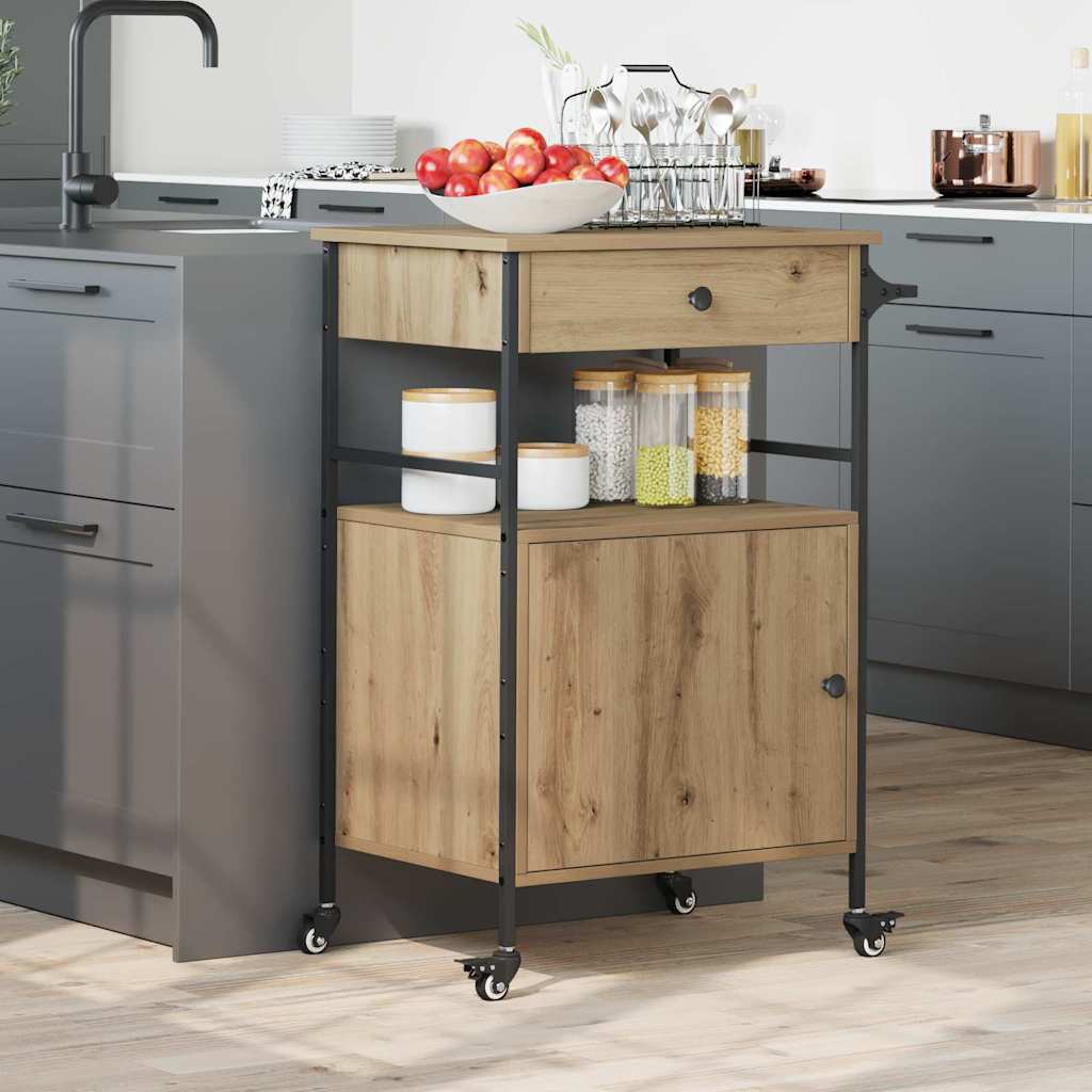 Kjøkkenvogn Artisan Eik 56 x 43 x 89,5 cm Konstruert tre
