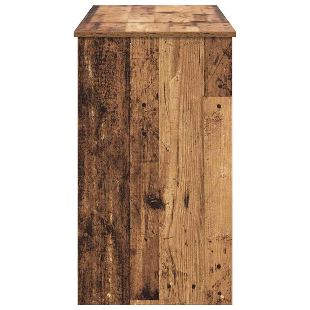 Kosmetikkbord med skuff med speil Gammelt tre 100 x 45 x 76 cm