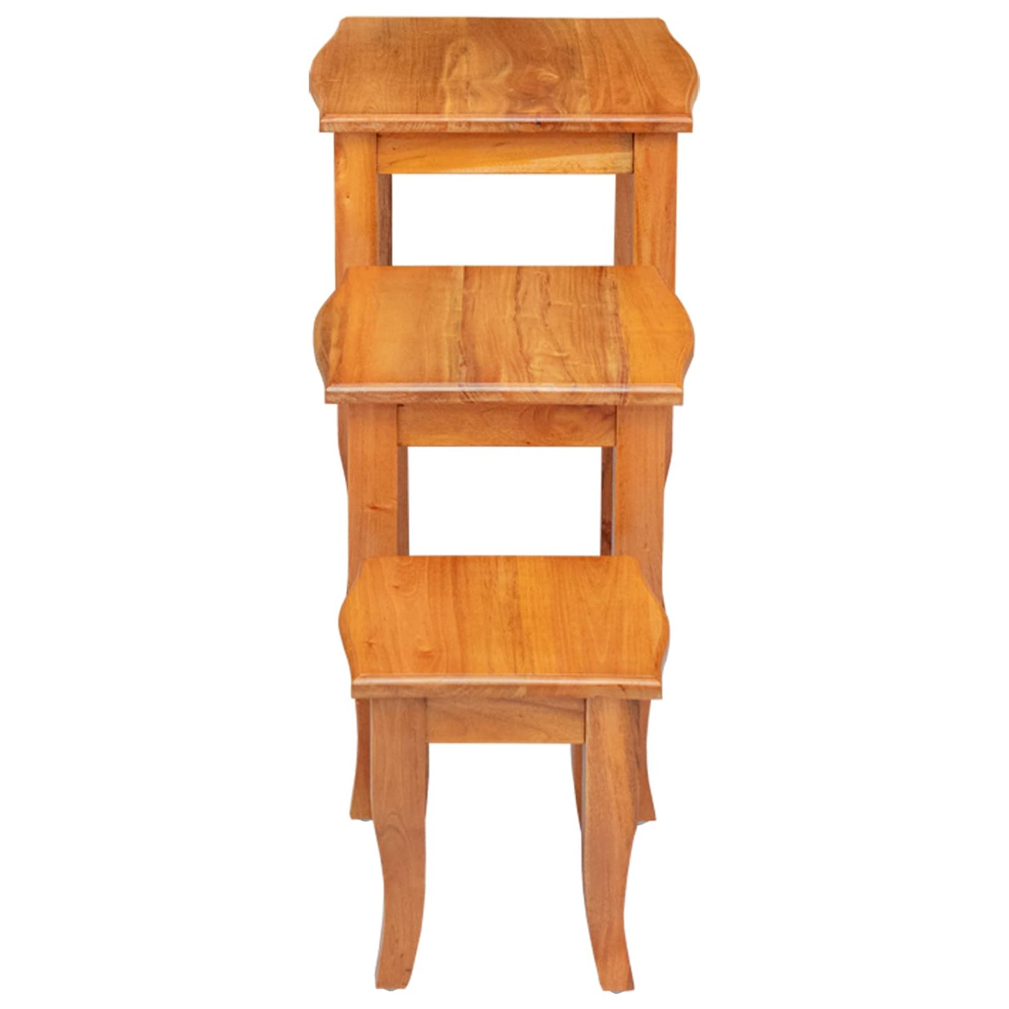 Reirbord 3 pcs Naturlig Massiv Mahogni Tre vidaXL