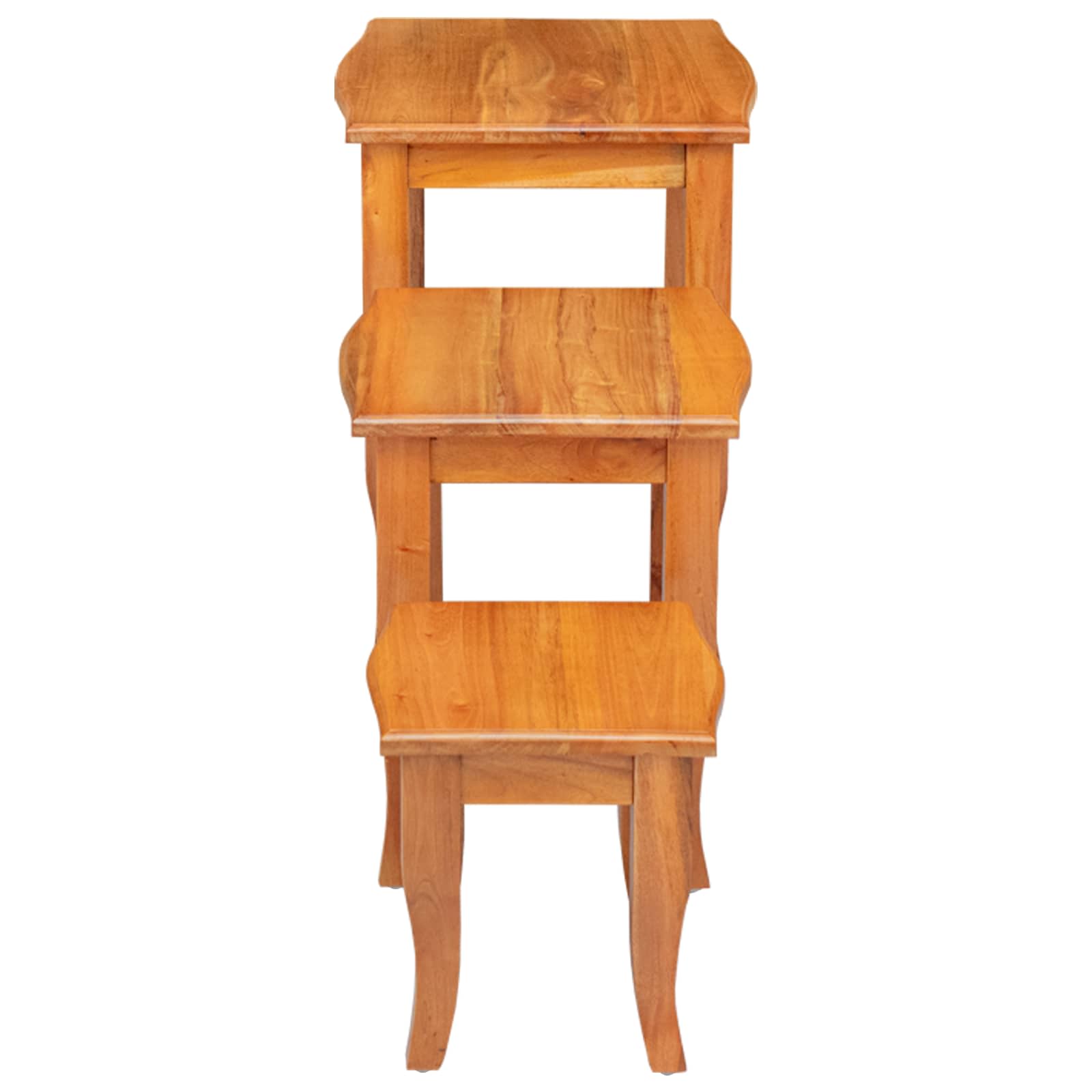 Reirbord 3 pcs Naturlig Massiv Mahogni Tre vidaXL