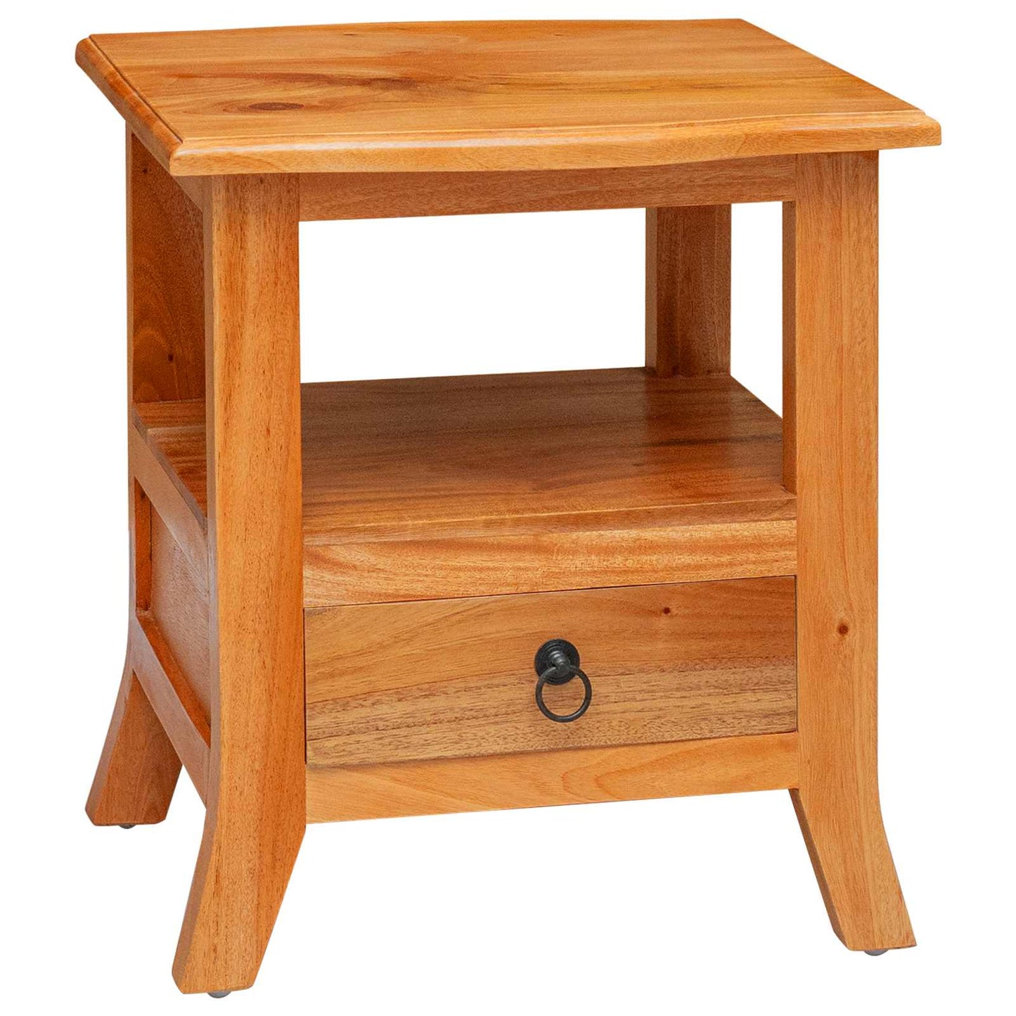 Nattbordskap Naturlig 40 x 40 x 45,5 cm Massiv Mahogni Tre