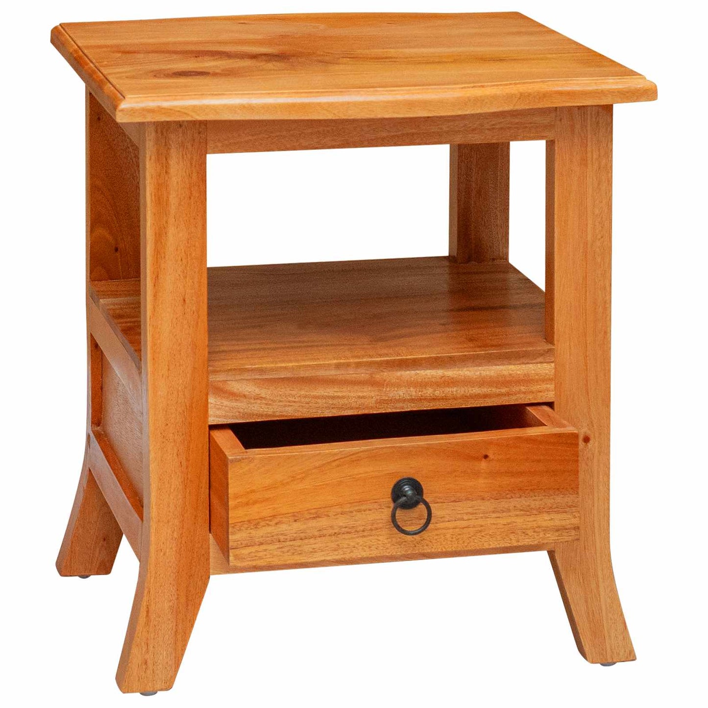 Nattbordskap Naturlig 40 x 40 x 45,5 cm Massiv Mahogni Tre