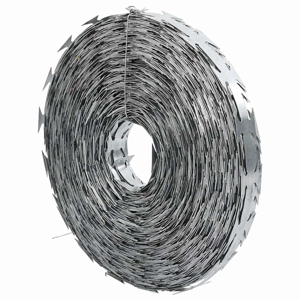 Razor Wire sølv 5000 x 1,9 cm Galvanisert stål