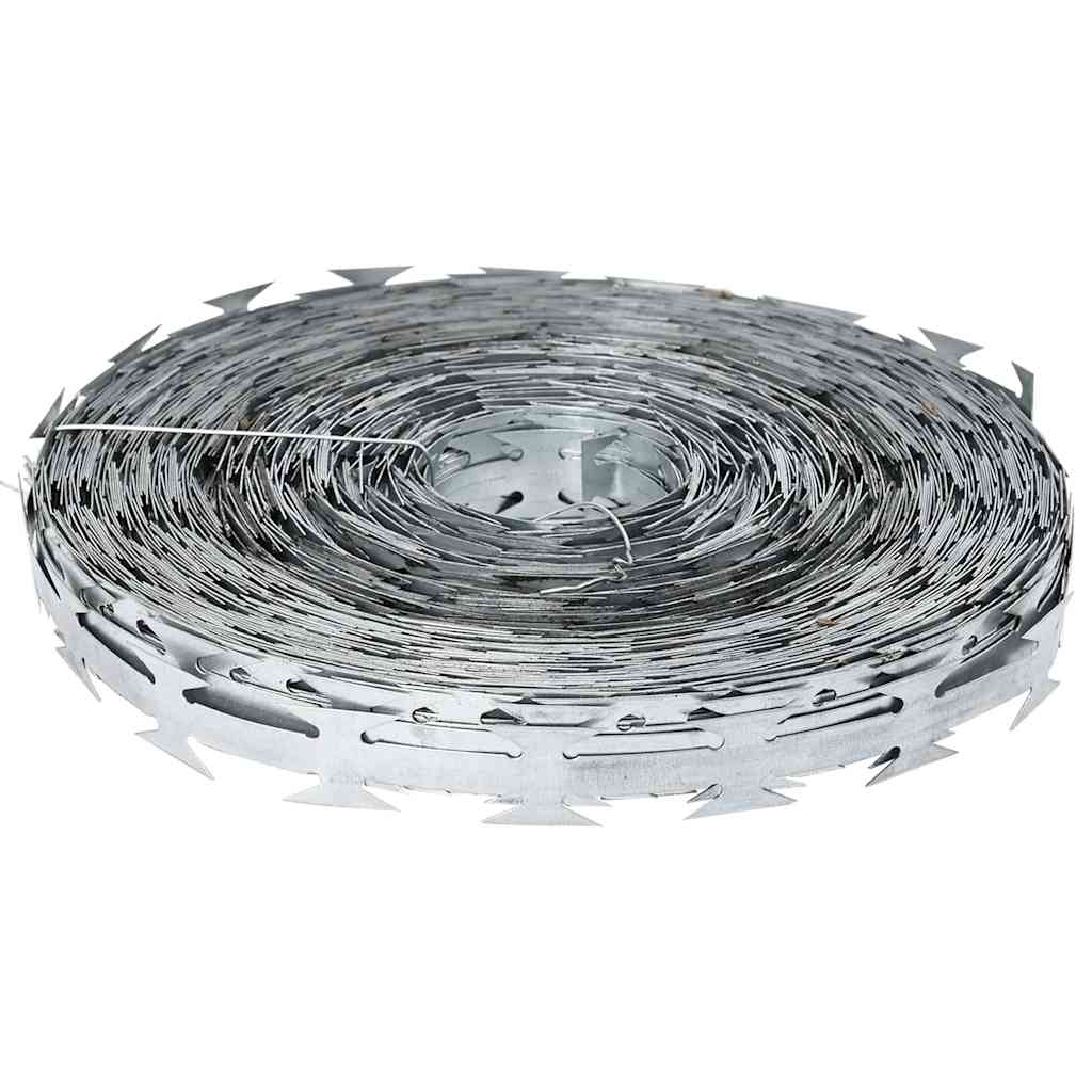 Razor Wire sølv 5000 x 1,9 cm Galvanisert stål