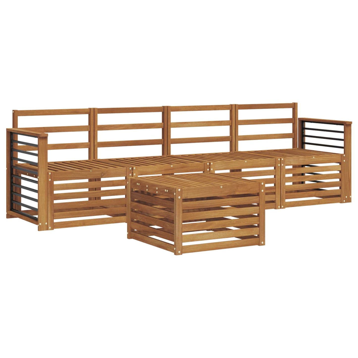 Sofasett Naturlig Solid akasietre
