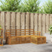 Sofasett 4 pcs Naturlig Solid akasietre vidaXL