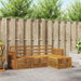 Sofasett 4 pcs Naturlig Solid akasietre vidaXL