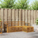 Sofasett 4 pcs Naturlig Solid akasietre vidaXL