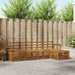 Utendørs sofa-sett 5 pcs Naturlig
