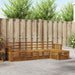 Utendørs sofa-sett 5 pcs Naturlig