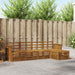 Utendørs sofa-sett 5 pcs Naturlig