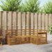 Sofasett 4 pcs Naturlig Solid akasietre vidaXL