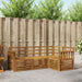 Sofasett 4 pcs Naturlig Solid akasietre vidaXL