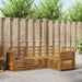 Sofasett 4 pcs Naturlig Solid akasietre vidaXL