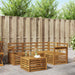 Utendørs sofa-sett 5 pcs Naturlig