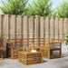 Utendørs sofa-sett 5 pcs Naturlig Solid akasietre