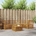 Seksjonssofa Sett 6 pcs Naturlig Solid akasietre