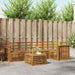 Seksjonssofa Sett 6 pcs Naturlig Solid akasietre