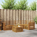 Seksjonssofa Sett 6 pcs Naturlig Solid akasietre