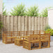 Sofasett 9 pcs Naturlig Solid akasietre