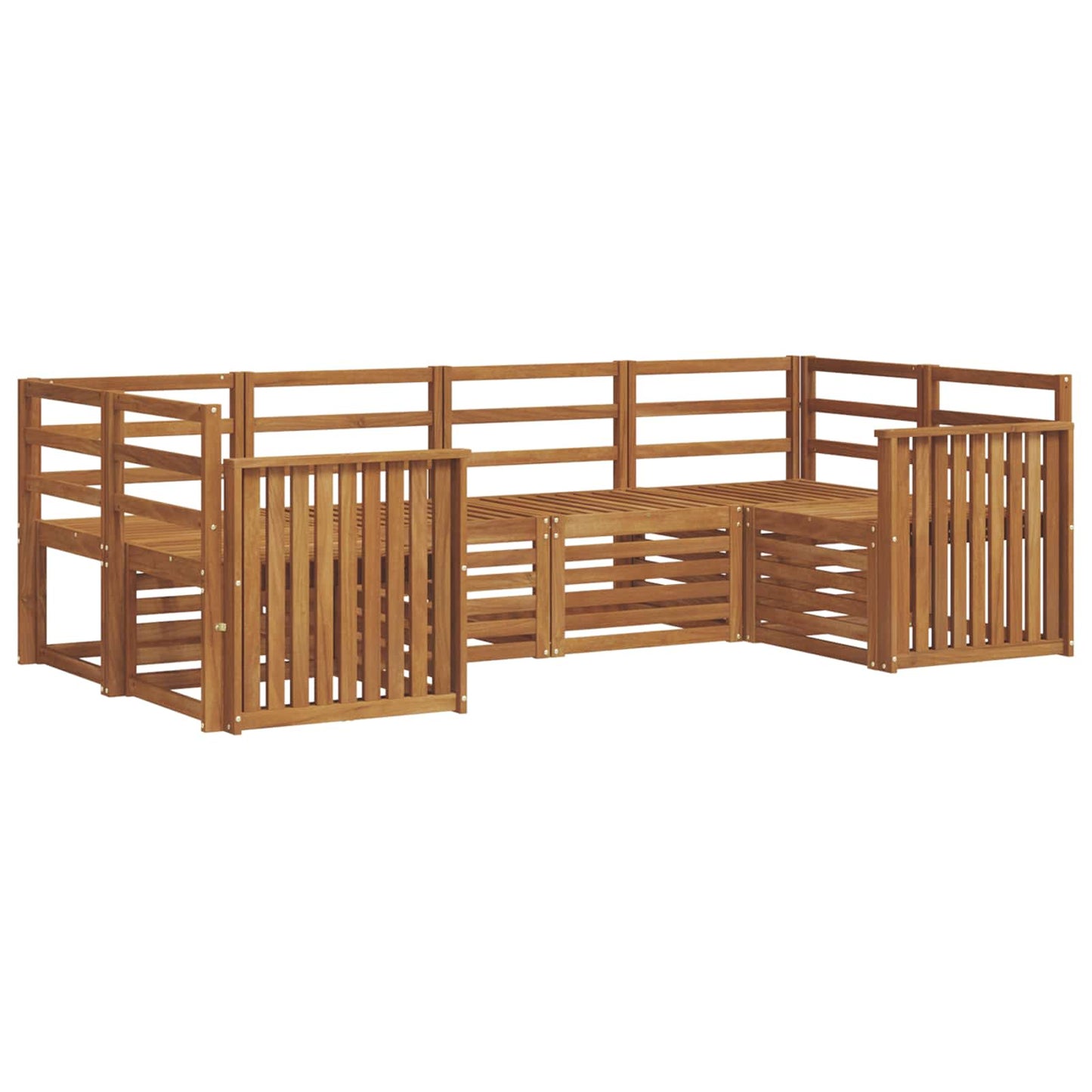 Seksjonssofa Sett 6 pcs Naturlig