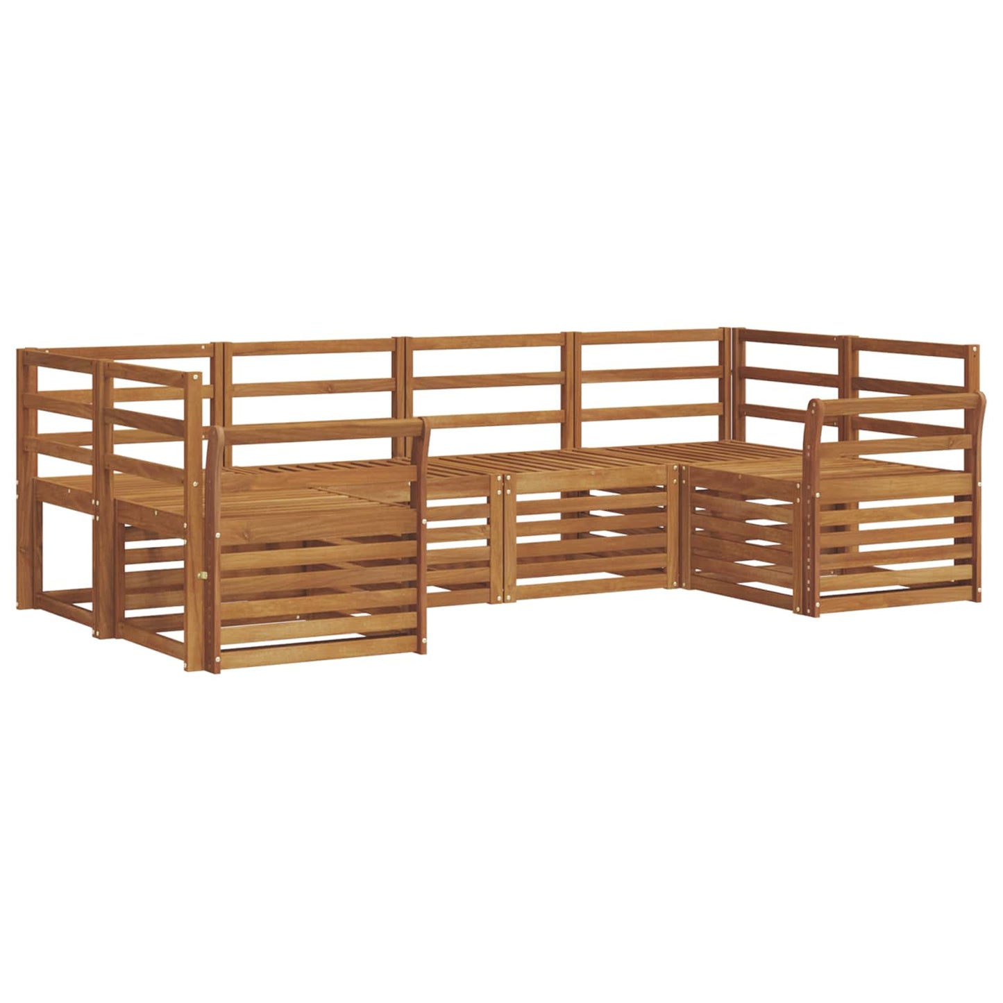 Seksjonssofa Sett 6 pcs Naturlig