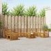 Sofasett Naturlig Solid akasietre vidaXL