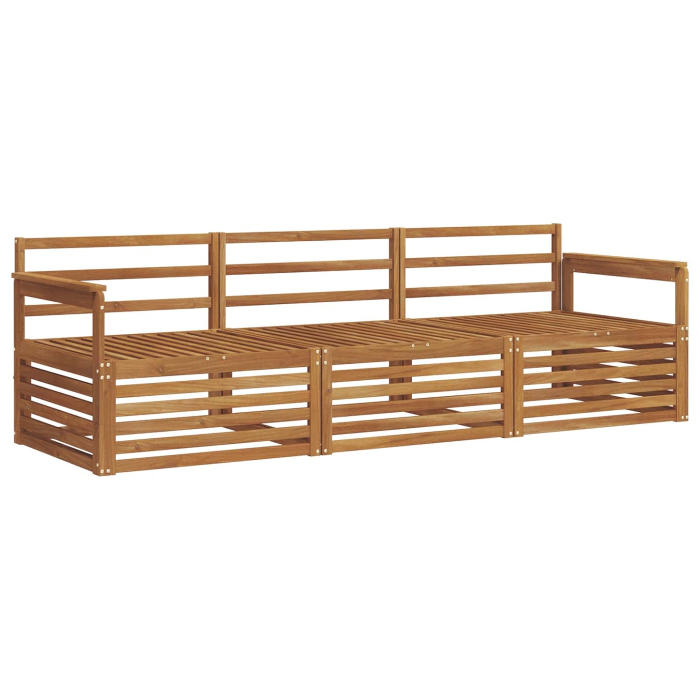 Utendørs sofa-sett 3 pcs Naturlig vidaXL