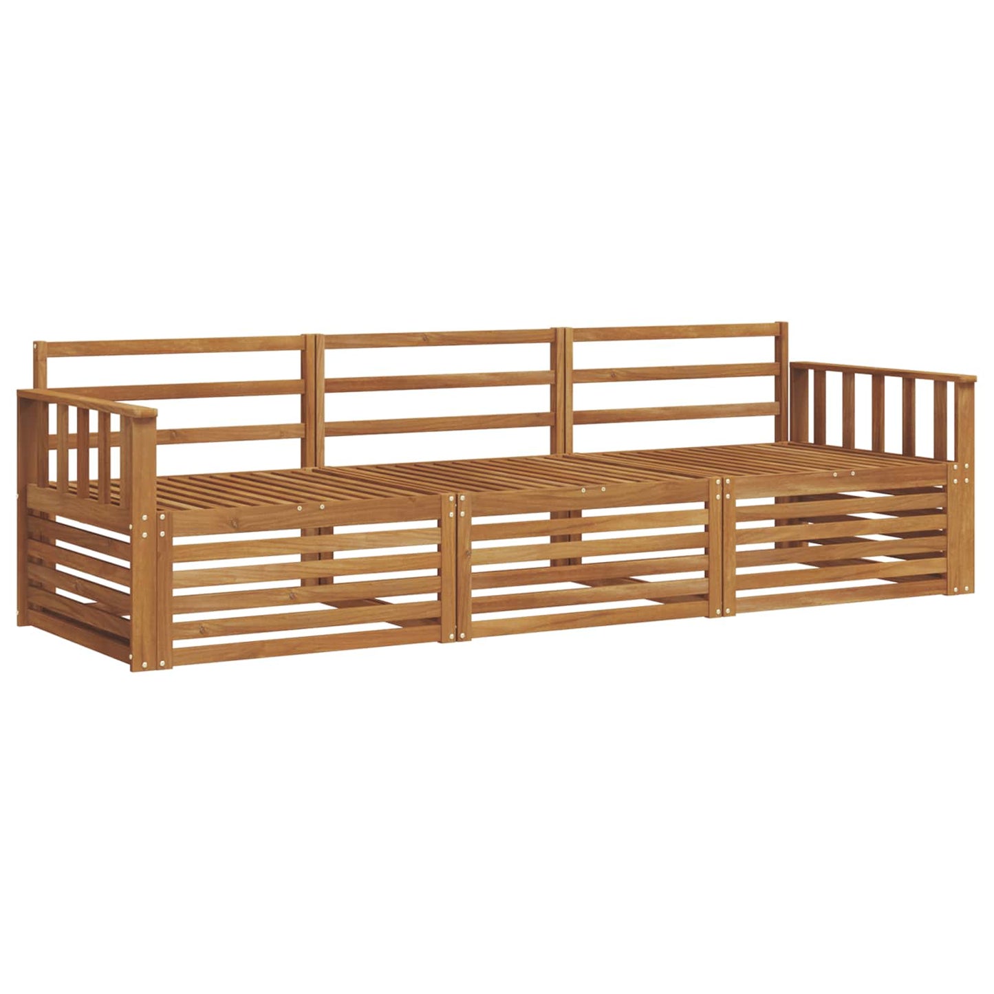 Utendørs sofa-sett 3 pcs Naturlig vidaXL