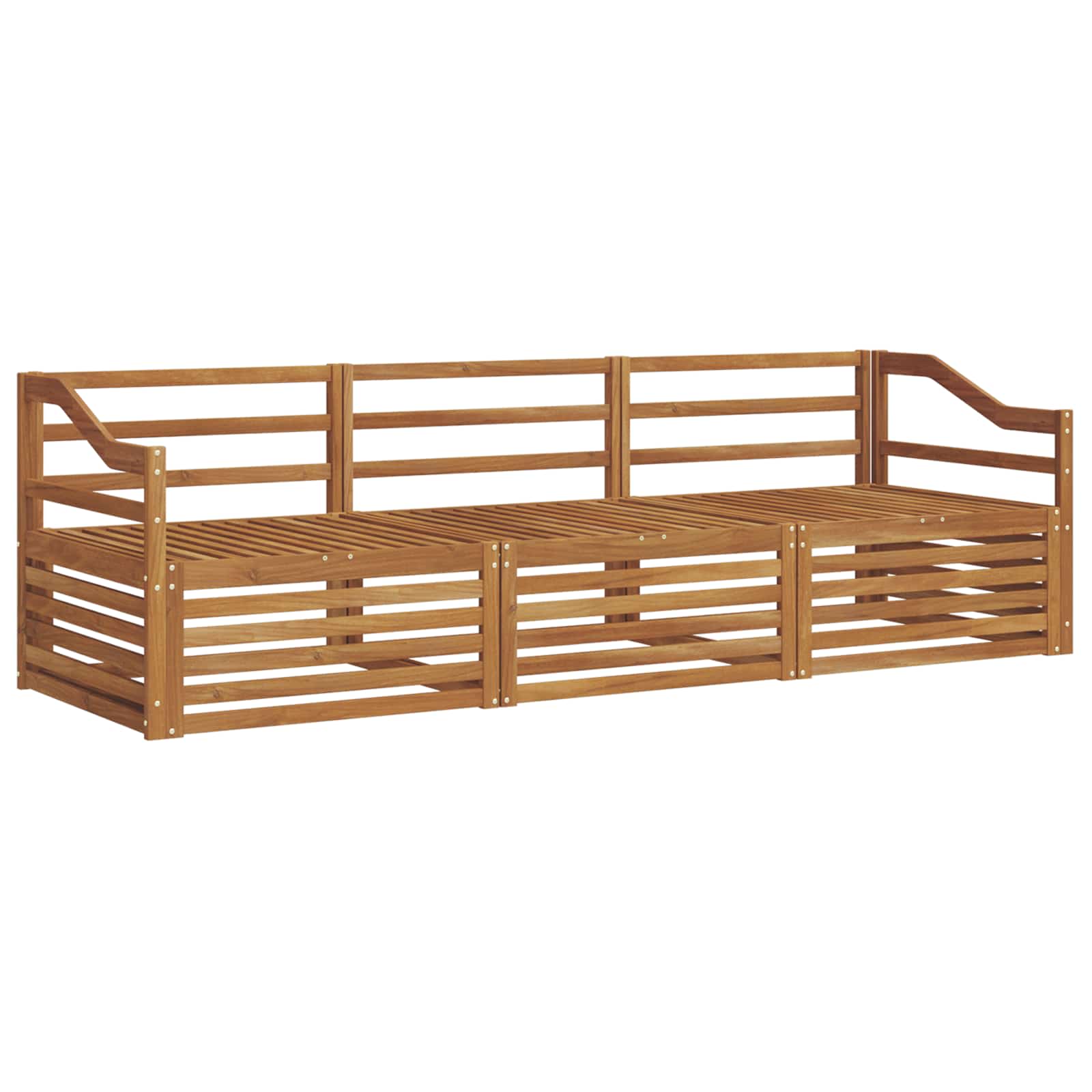 Utendørs sofa-sett 3 pcs Naturlig vidaXL