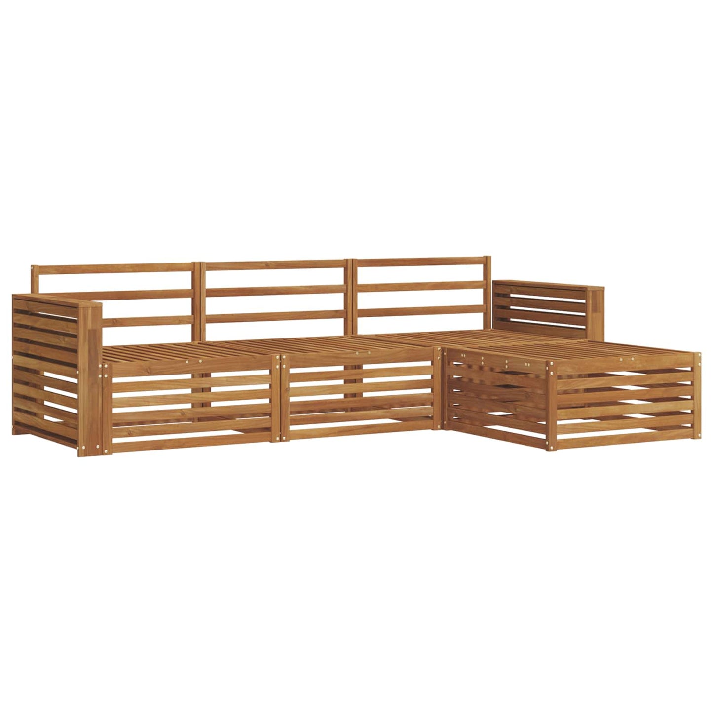 Utendørs sofa-sett Naturlig 257,5 x 162,5 x 73 cm
