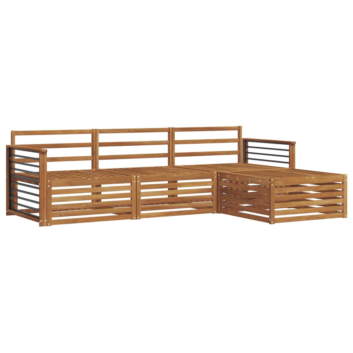 Utendørs sofa-sett Naturlig 249,5 x 162,5 x 73 cm