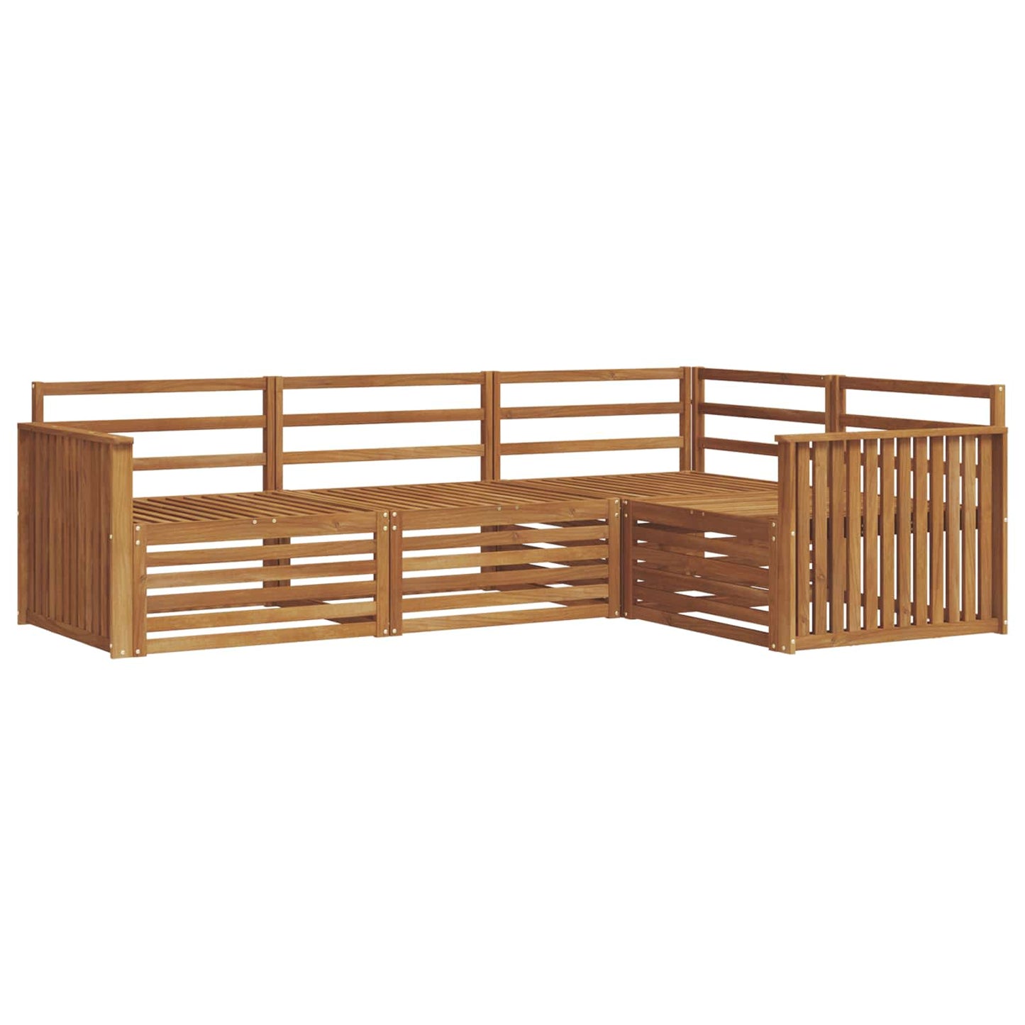 Utendørs sofa-sett 4 pcs Naturlig vidaXL