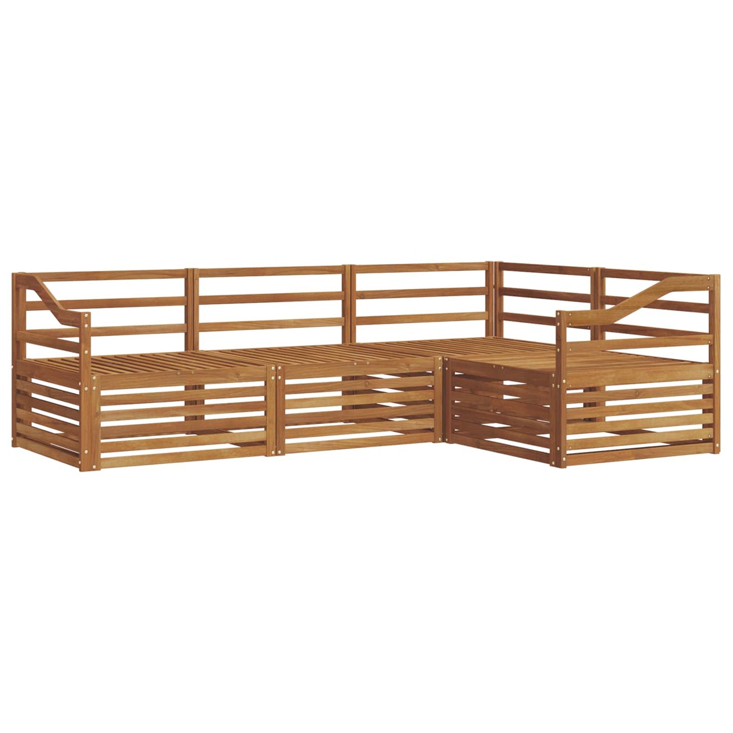 Utendørs sofa-sett 4 pcs Naturlig vidaXL