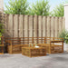 Utendørs sofa-sett 5 pcs Naturlig Solid akasietre vidaXL