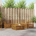 Utendørs sofa-sett 5 pcs Naturlig Solid akasietre vidaXL
