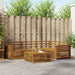 Utendørs sofa-sett 5 pcs Naturlig Solid akasietre vidaXL